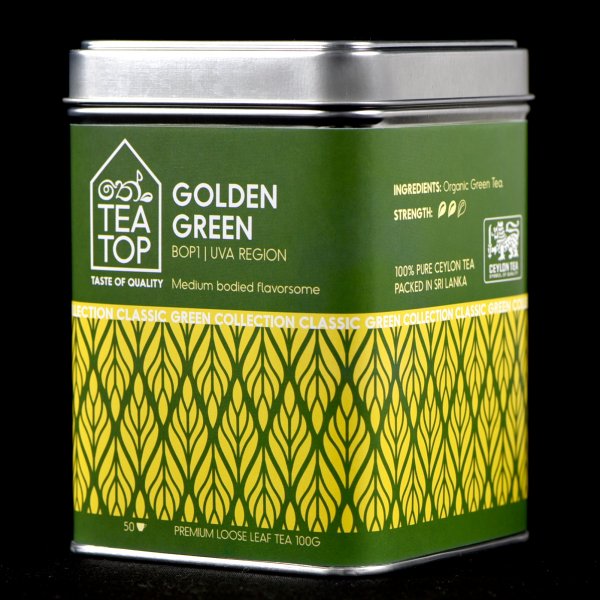 Golden Green Organic Green Tea BOP1 Uva region pure Ceylon Tea