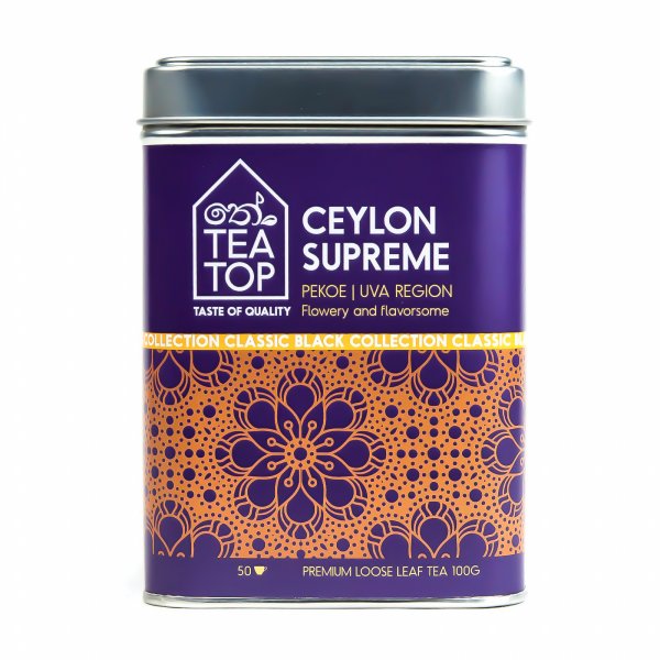Ceylon Supreme Black Tea PEKOE Uva region pure Ceylon Tea